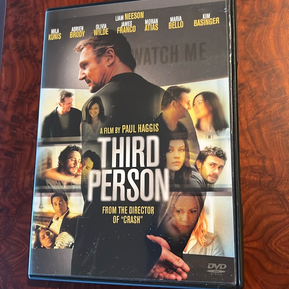 Assorted movies 3/$10  “Third Person” starring Liam Neeson ￼